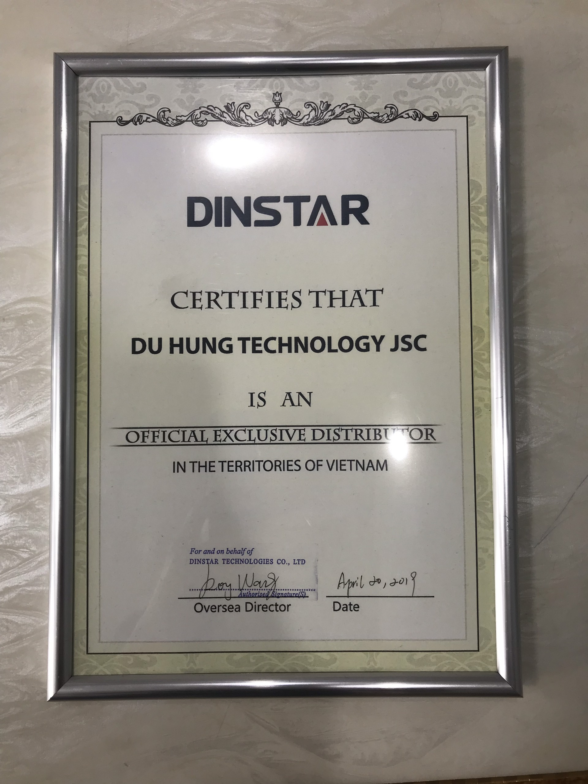certificate dinstar