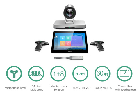 Hệ thống hội nghị truyền hình đa điểm 24 site Yealink VC800