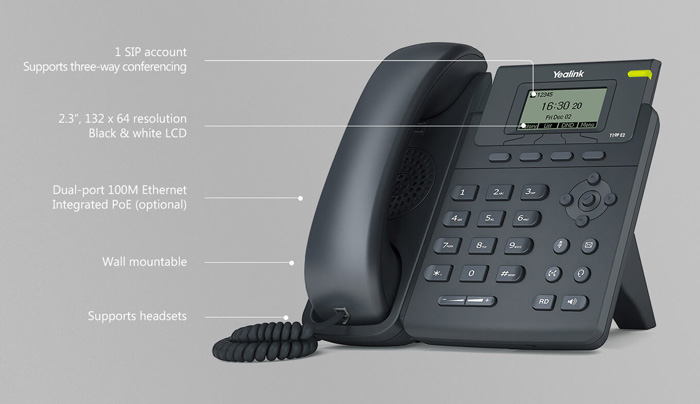 Điện thoại VoIP cho doanh nghiệp Yealink SIP-T19 E2