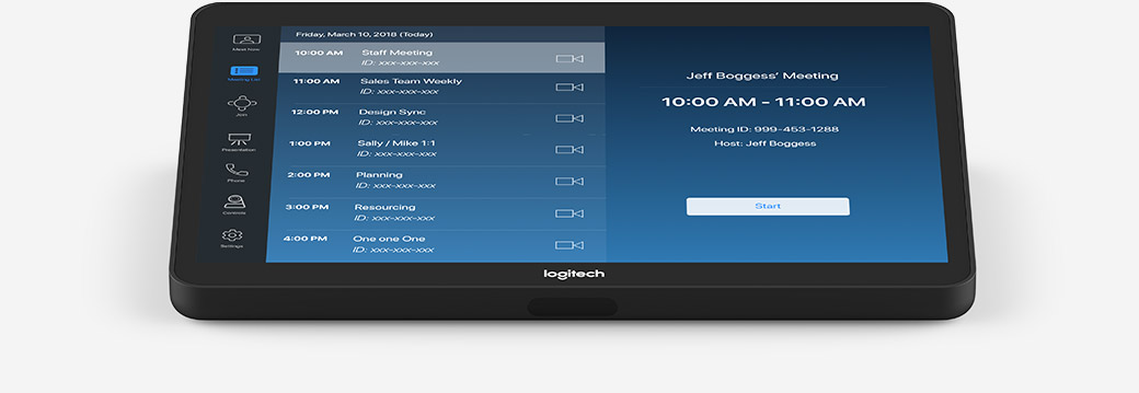 Bộ điều khiển hội nghị truyền hình Logitech Tab