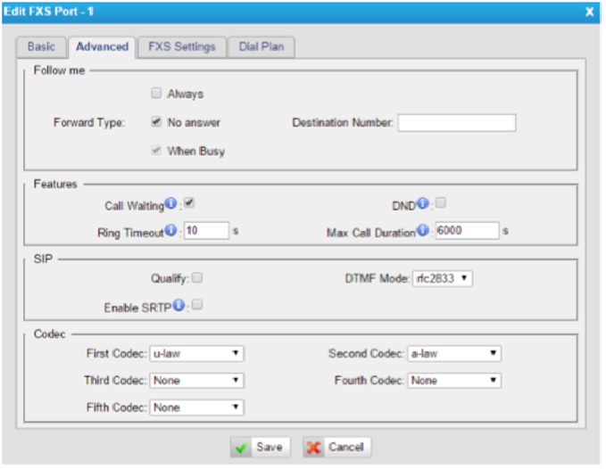 Giao diện cấu hình của Gateway