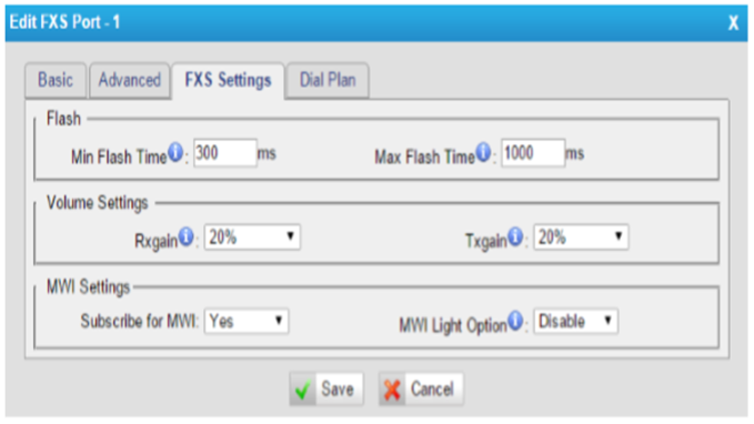 Giao diện cấu hình của Gateway