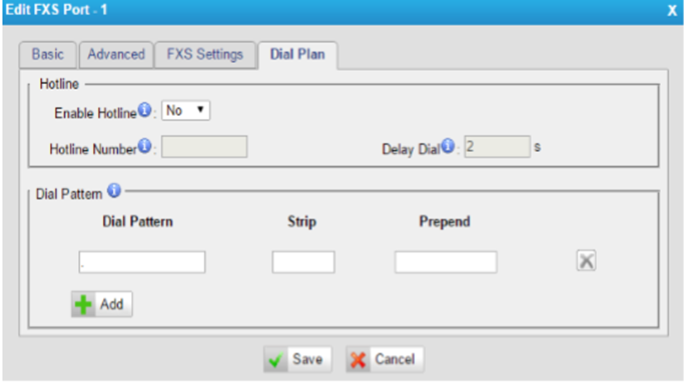 Giao diện cấu hình của Gateway