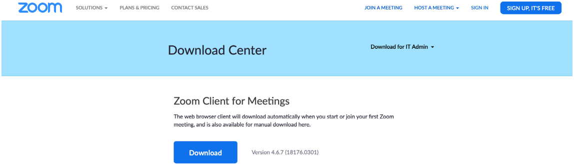 Tải ứng dụng phần mềm Zoom