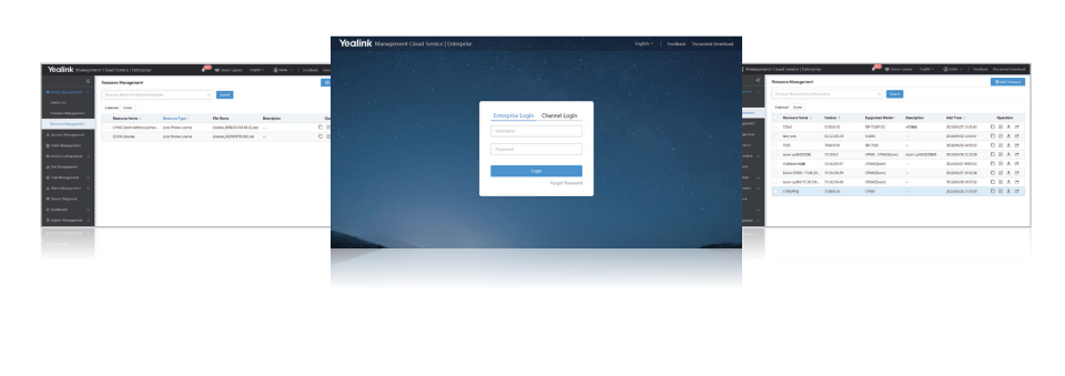Giao diện quản lý hệ thống trực quan dể sử dụng