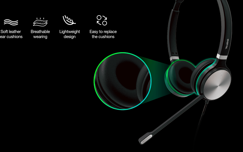 Chi tiết tai nghe văn phòng Yealink UH36