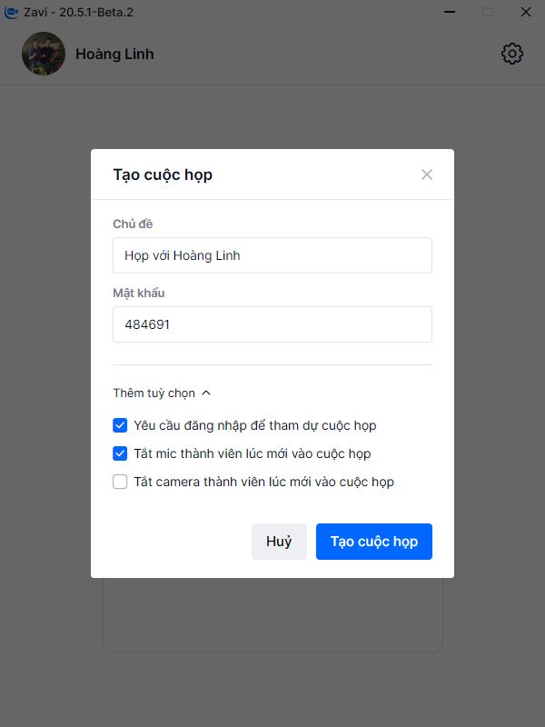 Các tính năng vượt trội của ứng dụng họp trực tuyến Zavi
