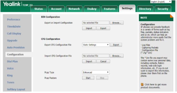Hướng dẫn cấu hình điện thoại IP Yealink T19e2