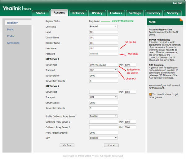 Hướng dẫn cấu hình và sử dụng điện thoại IP/ Voip