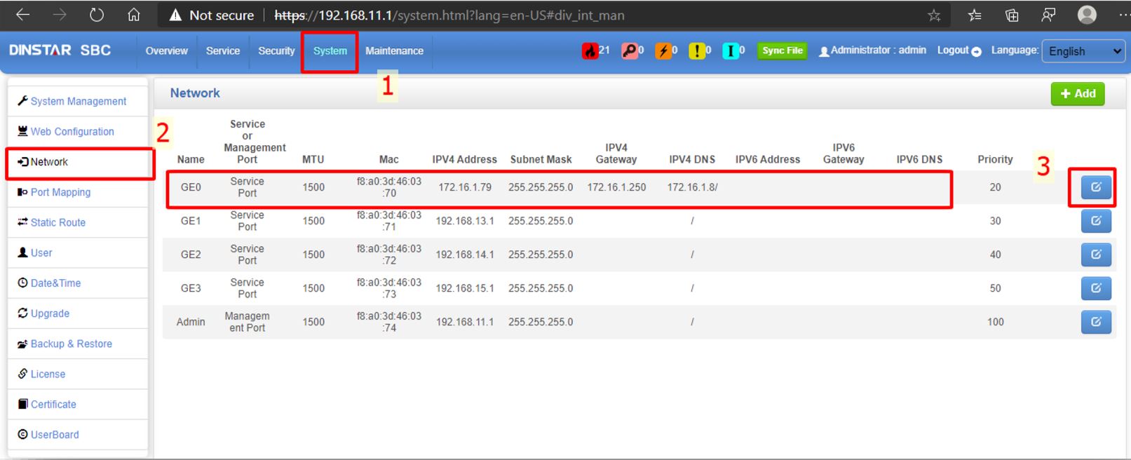 Hướng dẫn Routing Dinstar SBC1000 trong tổng đài VOIP