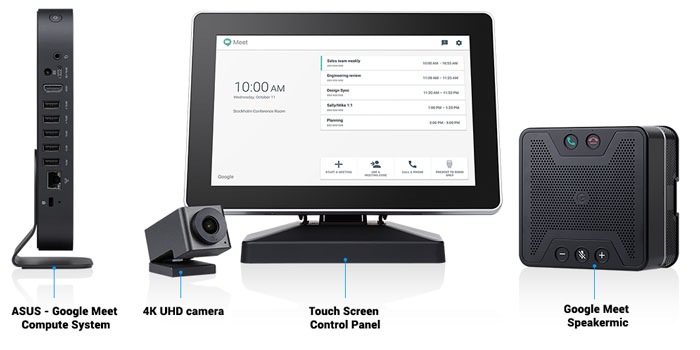 Bộ thiết bị hội nghị truyền hình hiện đại Google meet hardware kit