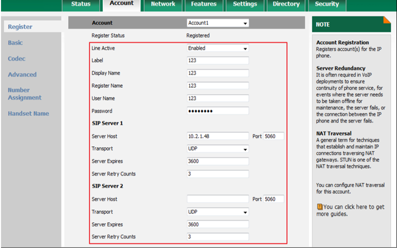 Hướng dẫn cấu hình điện thoại VOIP Dect W53P và W53H
