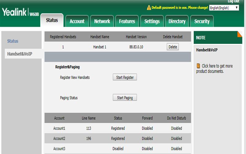 Hướng dẫn cấu hình điện thoại VOIP Dect W53P và W53H