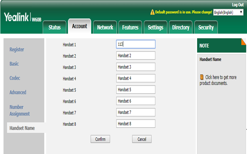 Hướng dẫn cấu hình điện thoại VOIP Dect W53P và W53H