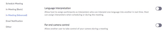 Hướng dẫn sử dụng tính năng phiên dịch của zoom