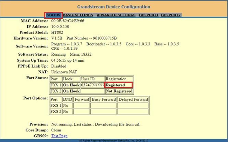 Hướng dẫn cấu hình Grandstream HT801 và HT802