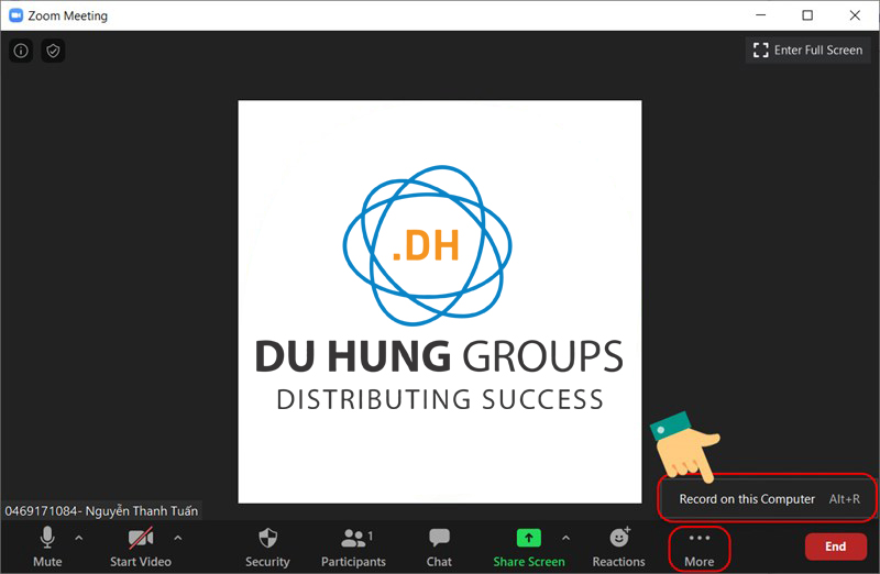 Hướng dẫn ghi lại buổi học online trên Zoom