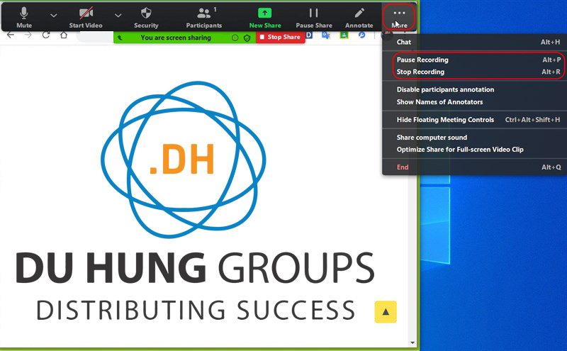 Hướng dẫn ghi lại buổi học online trên Zoom