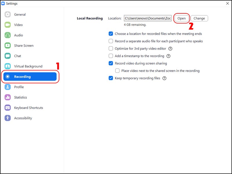 Hướng dẫn ghi lại buổi học online trên Zoom