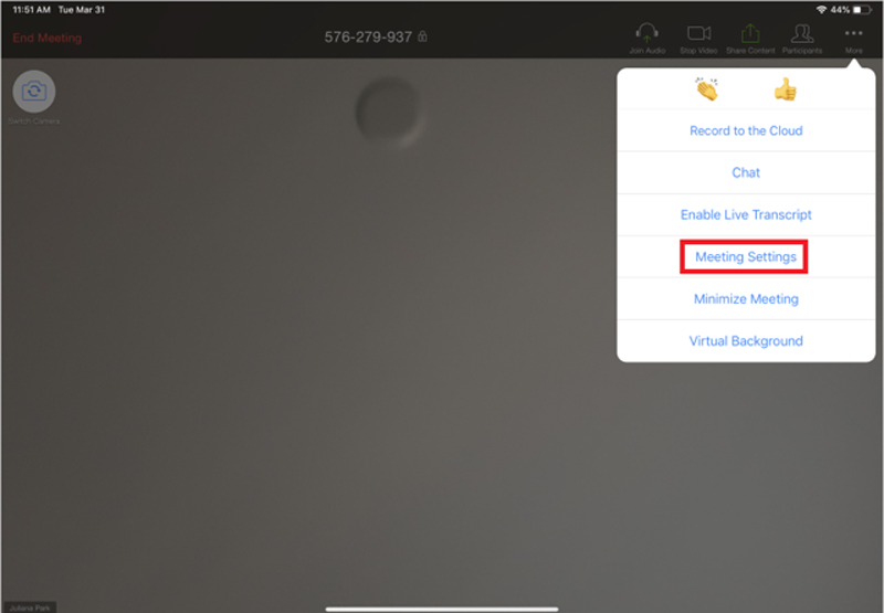 hướng dẫn cách khóa lớp học trên zoom trên iPad
