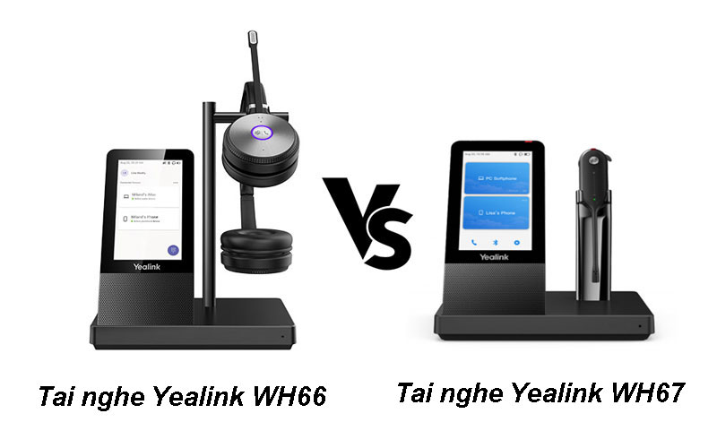 So sánh tai nghe không dây Yealink WH67 & Yealink WH66