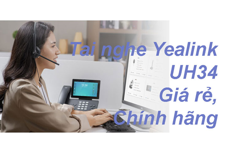 Tai nghe Callcenter Yealink UH34 giá rẻ, chất lượng cho doanh nghiệp