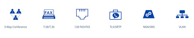 Analog VoIP Gateway Dinstar DAG3000-128S