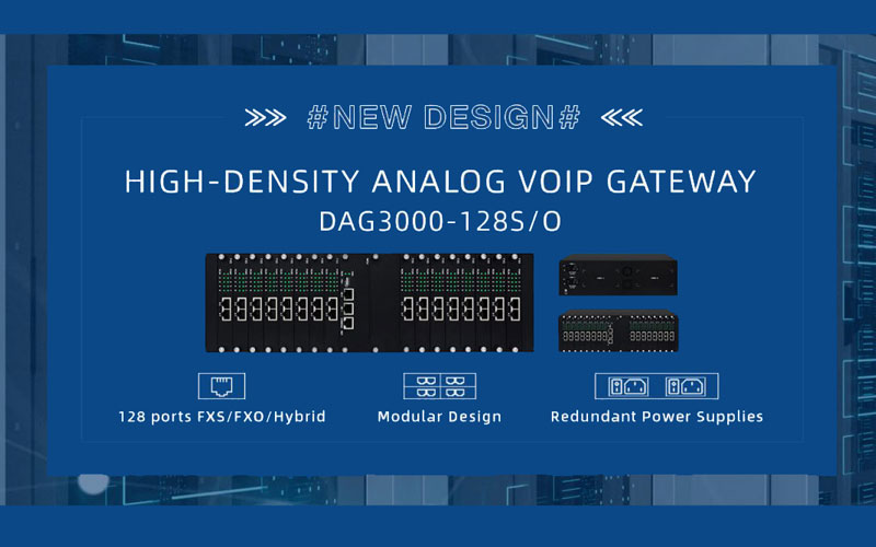 Gateway mạnh mẽ Dinstar DAG3000-128S/O dành cho các doanh nghiệp lớn