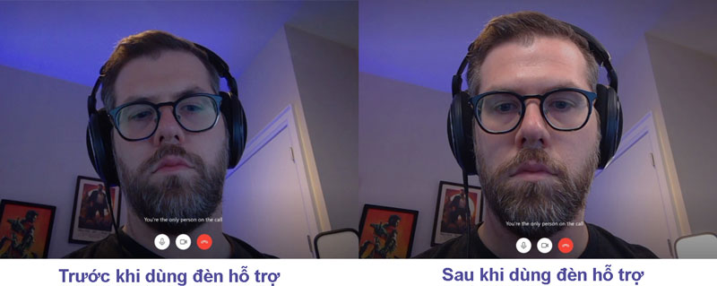 Bật một đèn bàn lên và đặt nó tại một vị trí phù hợp