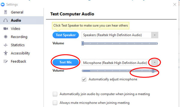 Lỗi người khác không nghe được âm thanh từ bạn