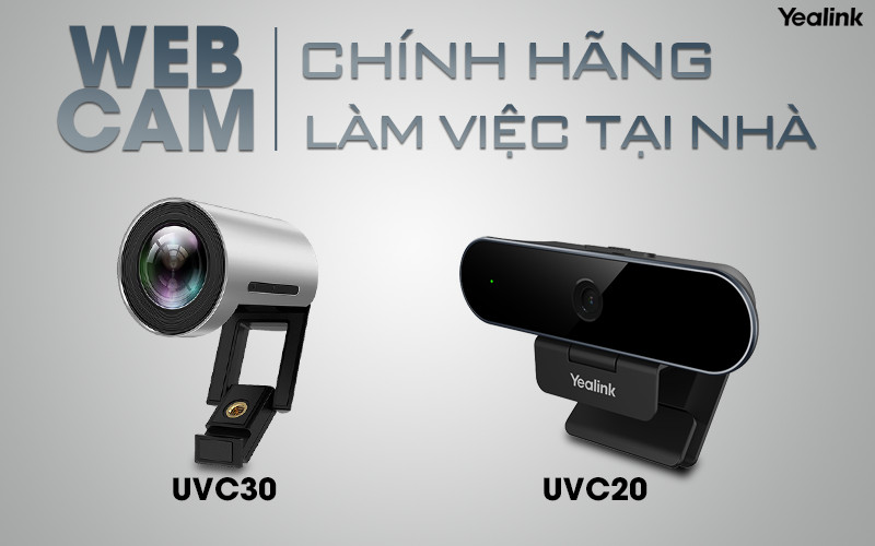 Webcam Yealink chính hãng cho làm việc tại nhà hiệu quả