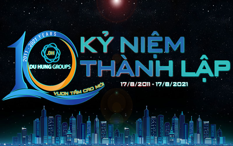 kỉ niệm 10 năm thành lập công ty cổ phần công nghệ Du Hưng