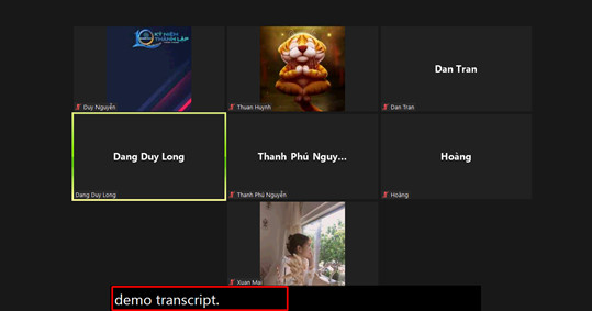 hướng dẫn sử dụng tính năng live transcrip trên zoom