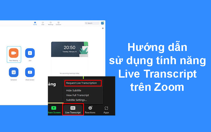 HƯỚNG DẪN SỬ DỤNG TÍNH NĂNG LIVE TRANSCRIPT TRÊN ZOOM