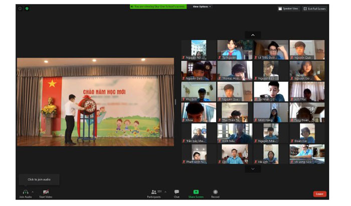 Cách tổ chức khai giảng online năm học 2021-2022 bằng Zoom Meeting