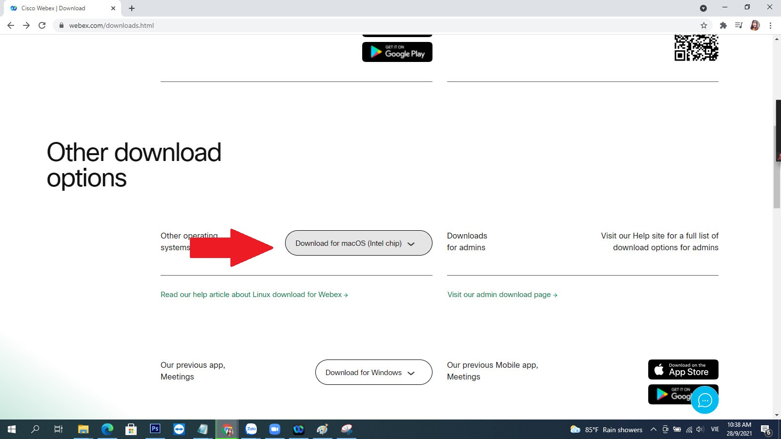 Cách tải ứng dụng cisco webex meetings trên máy tính