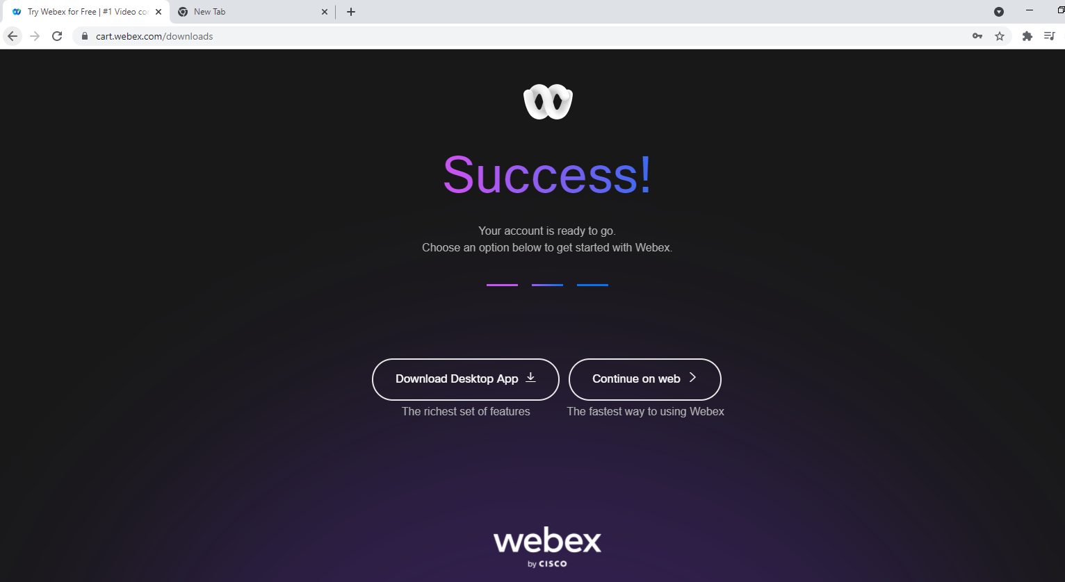 Cách đăng kí tài khoản và đăng nhập sử dụng webex Meetings