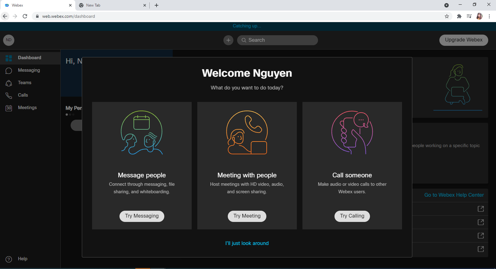 Cách đăng kí tài khoản và đăng nhập sử dụng webex Meetings