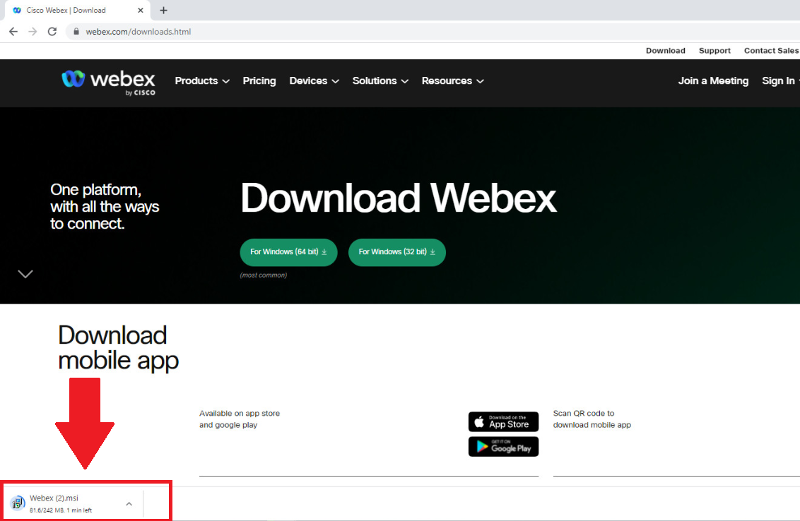 Cách tải ứng dụng cisco webex meetings trên máy tính