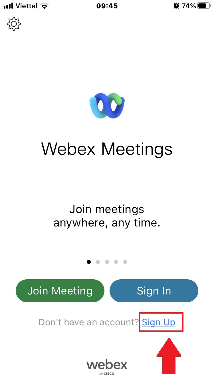 Cách đăng kí tài khoản và đăng nhập sử dụng webex Meetings