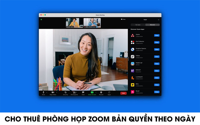 CHO THUÊ PHÒNG ZOOM BẢN QUYỀN THEO NGÀY