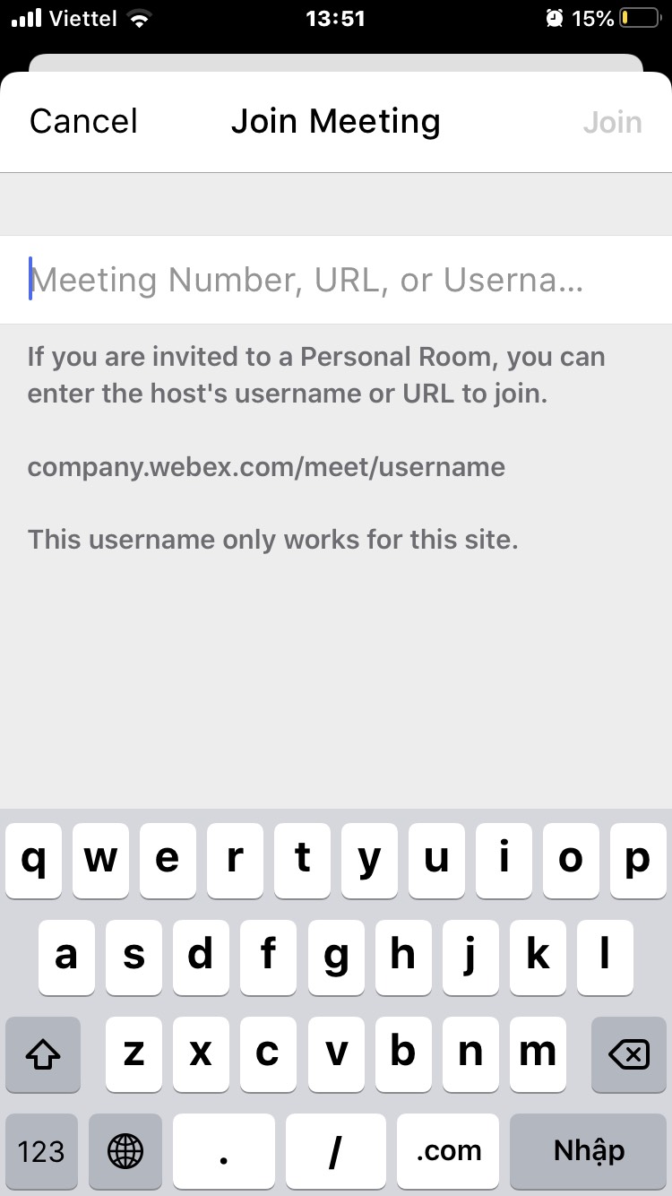 Hướng dẫn cách sử dụng Webex Meeting trên điện thoại