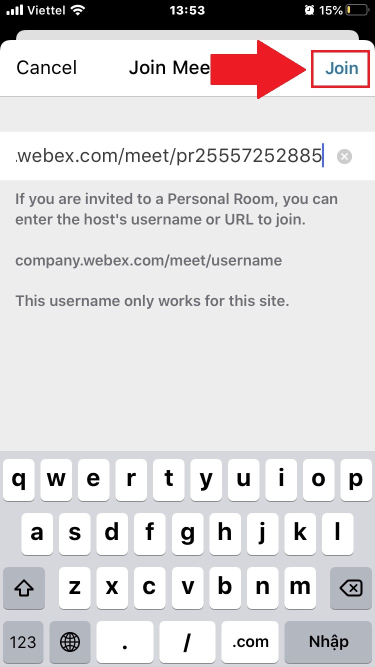 Hướng dẫn cách sử dụng Webex Meeting trên điện thoại