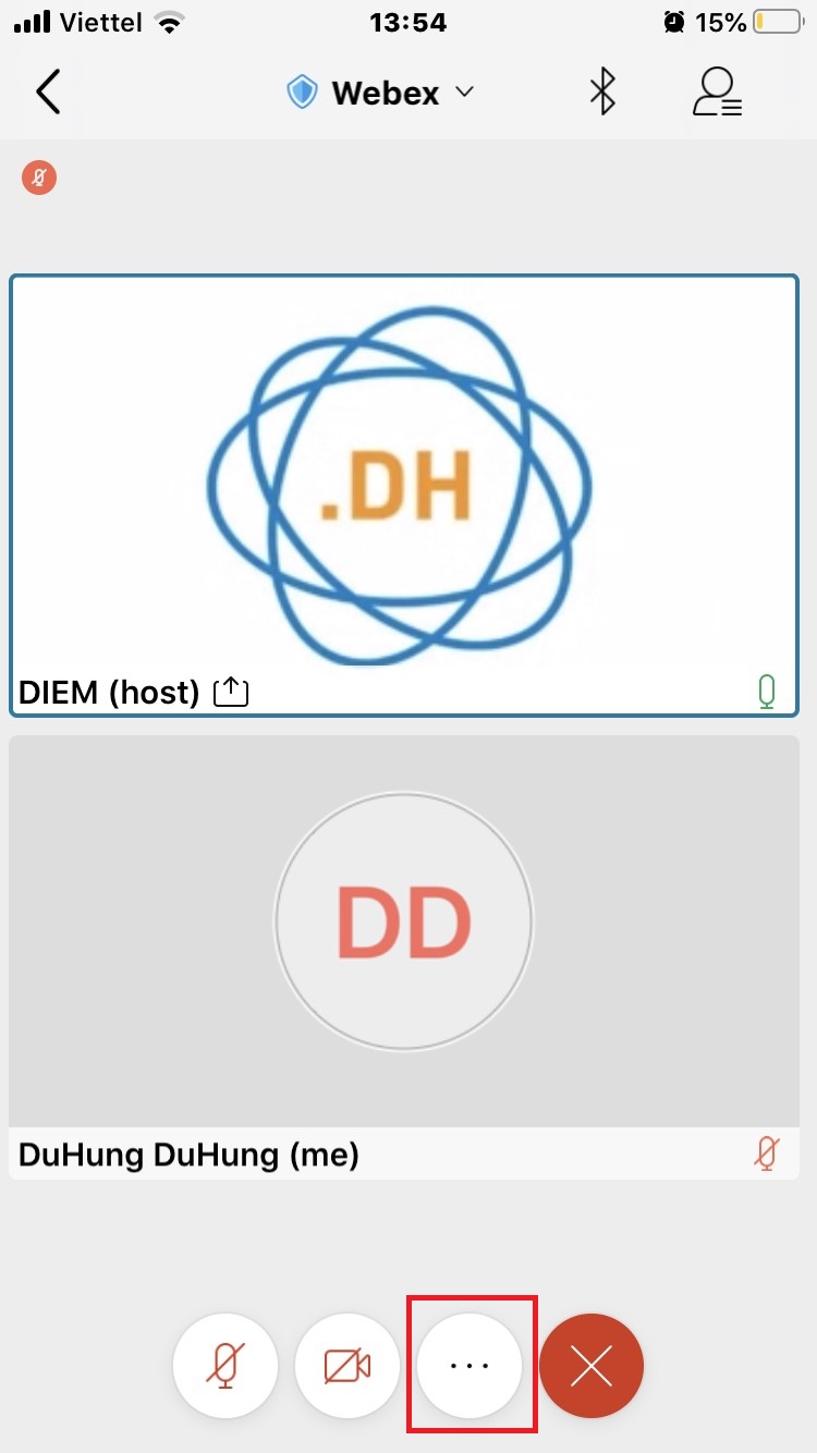 Hướng dẫn cách sử dụng Webex Meeting trên điện thoại