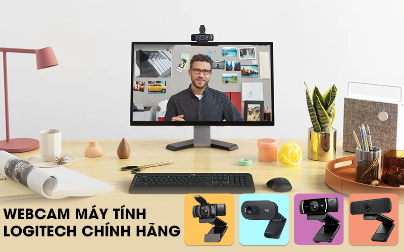 Webcam cho máy tính Logitech chính hãng