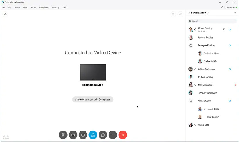 Hướng dẫn cách chia sẻ màn hình trên Webex Meeting