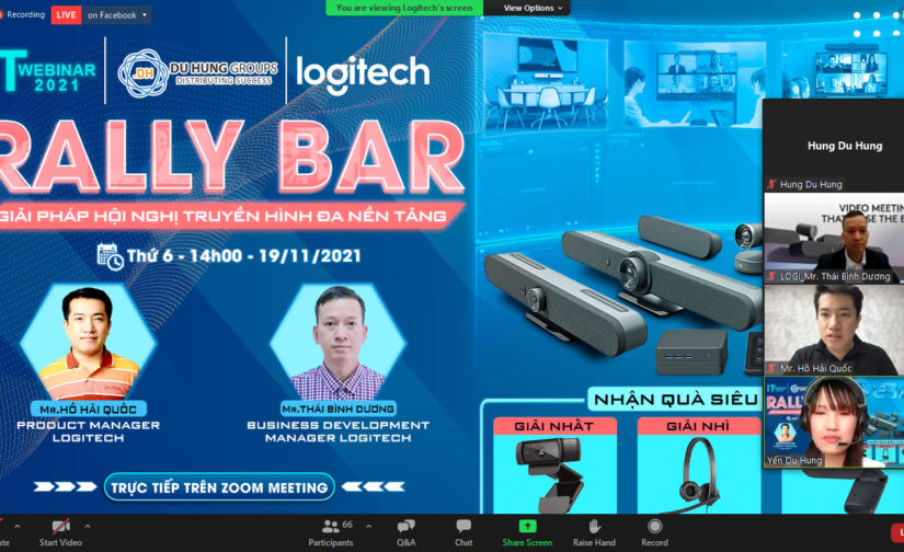 [WEBINAR] LOGITECH RALLY BAR – HỘI NGHỊ TRUYỀN HÌNH ĐA NỀN TẢNG