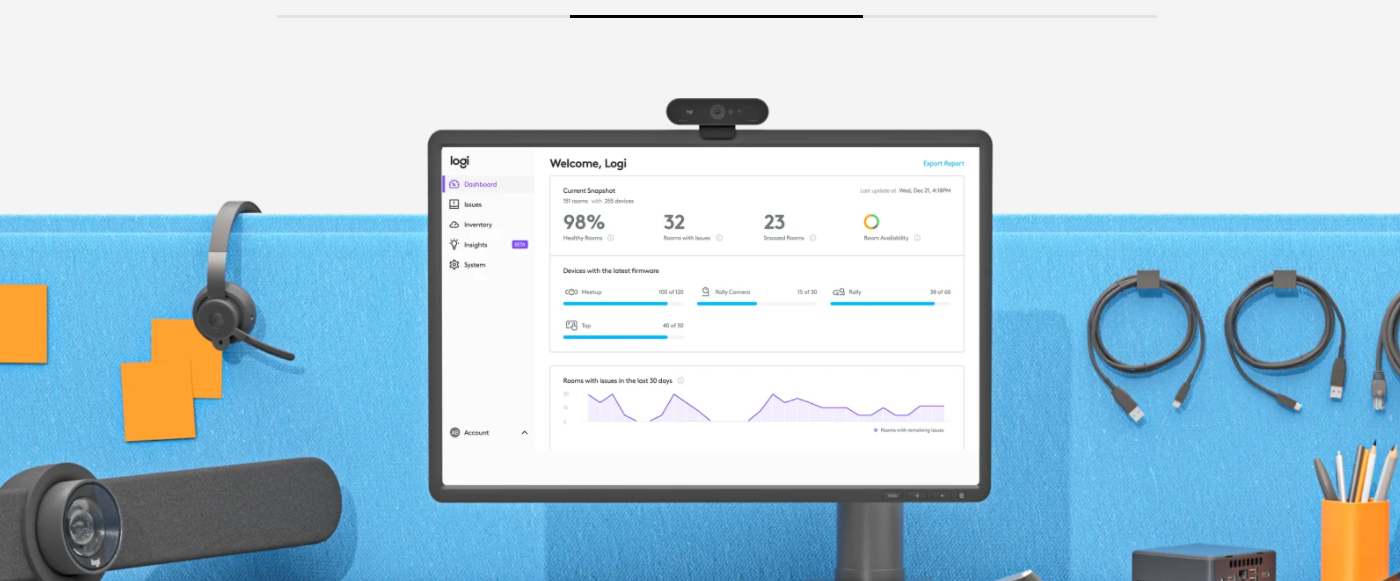 Giải pháp hội nghị truyền hình 4K All-in-One Logitech Rally Bar