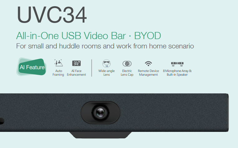 Đánh giá review chi tiết Yealink UVC34 thiết bị họp trực tuyến All-in-one