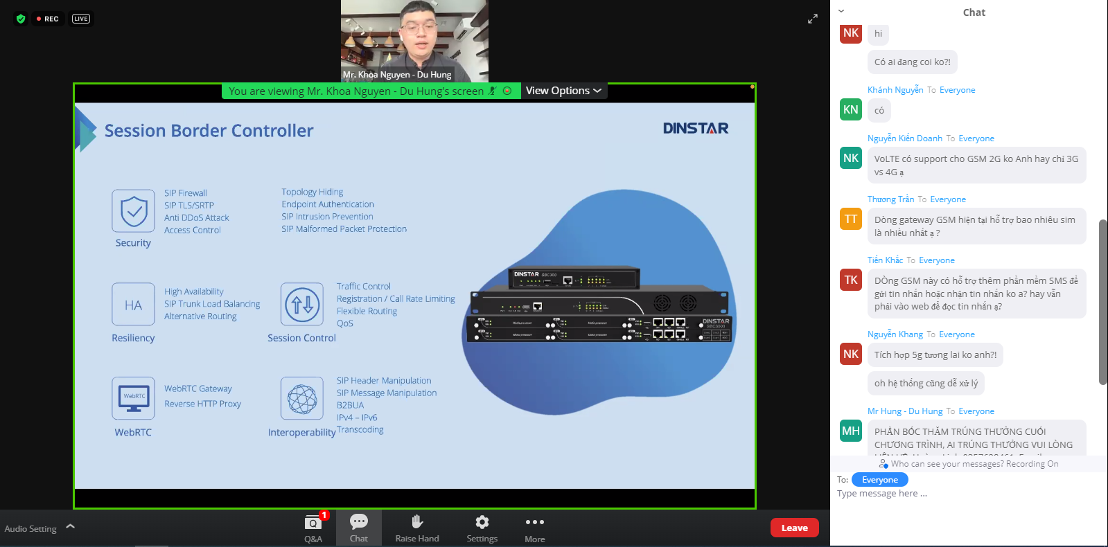 [WEBINAR] - DINSTAR GATEWAY GIẢI PHÁP TỐI ƯU VÀ TOÀN DIỆN CHO DOANH NGHIỆP
